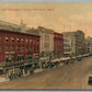 WORCESTER MA FRONT STREET FROM HARRINGTON CORNER ANTIQUE POSTCARD