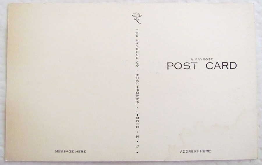 FIRST PRESBYTERIAN CHURCH RIDGEWOOD N.J. VINTAGE POSTCARD