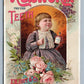 LOWELL MA E.W.HOYT & CO. VICTORIAN TRADE CARD RUBIFOAM