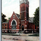 TERRE HAUTE IND FIRST CONGREGATIONAL CHURCH ANTIQUE POSTCARD