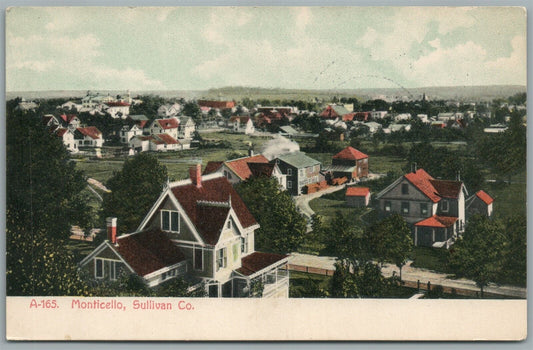 MONTICELLO SULLIVAN CO. NY ANTIQUE POSTCARD