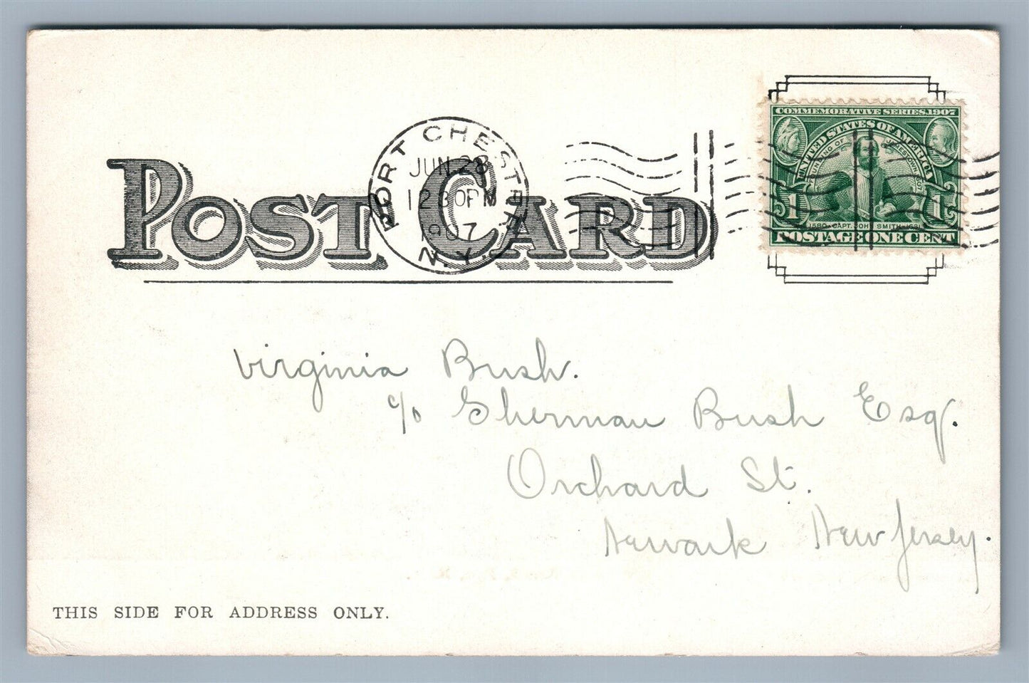 RYE BEACH NY ANTIQUE POSTCARD