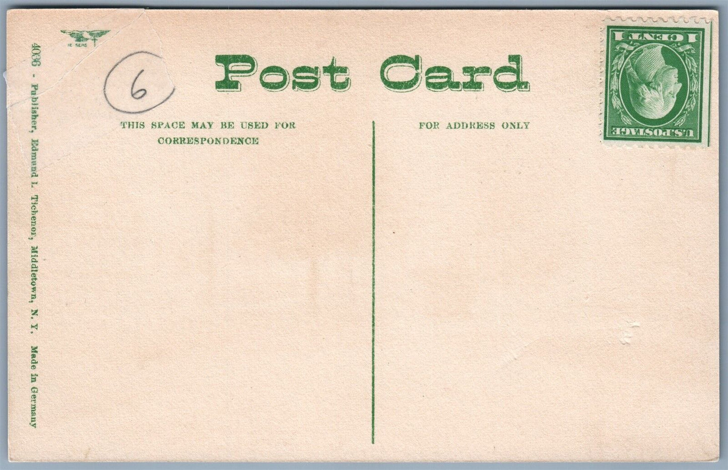 MONTICELLO SULLIVAN COUNTY NY LOWER BROADWAY ANTIQUE POSTCARD