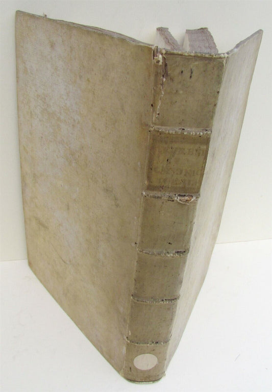 1729 ANTIQUE VELLUM BOUND FOLIO FORUM ECCLESIASTICUM by PETRO LEURENIO v. 2