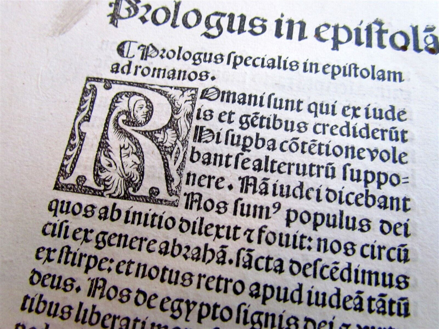 1499 INCUNABULA FOLIO antique Sacred letters of St.Paul interpretation INCUNABLE