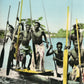 AFRICA SENEGAL DAKAR ABORIGINALS VINTAGE HAND PAINTED REAL PHOTO POSTCARD RPPC