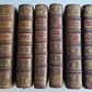 1722-1726 DON QUICHOTTE DE LA MANCHE by CERVANTES 6 VOLUMES antique ILLUSTRATED