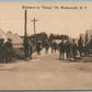 FT. WADSWORTH NY ENTRANCE TO CAMP ANTIQUE POSTCARD