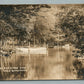 LAKE HOPATCONG NJ WHERE BIRDS SING ANTIQUE REAL PHOTO POSTCARD RPPC