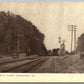 WEST LEESPORT PA P & R RAILROAD CURVE ANTIQUE POSTCARD railway