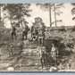 ESTONIAN SOLDIERS 1925 ANTIQUE REAL PHOTO POSTCARD RPPC w/ TALLIN STAMP