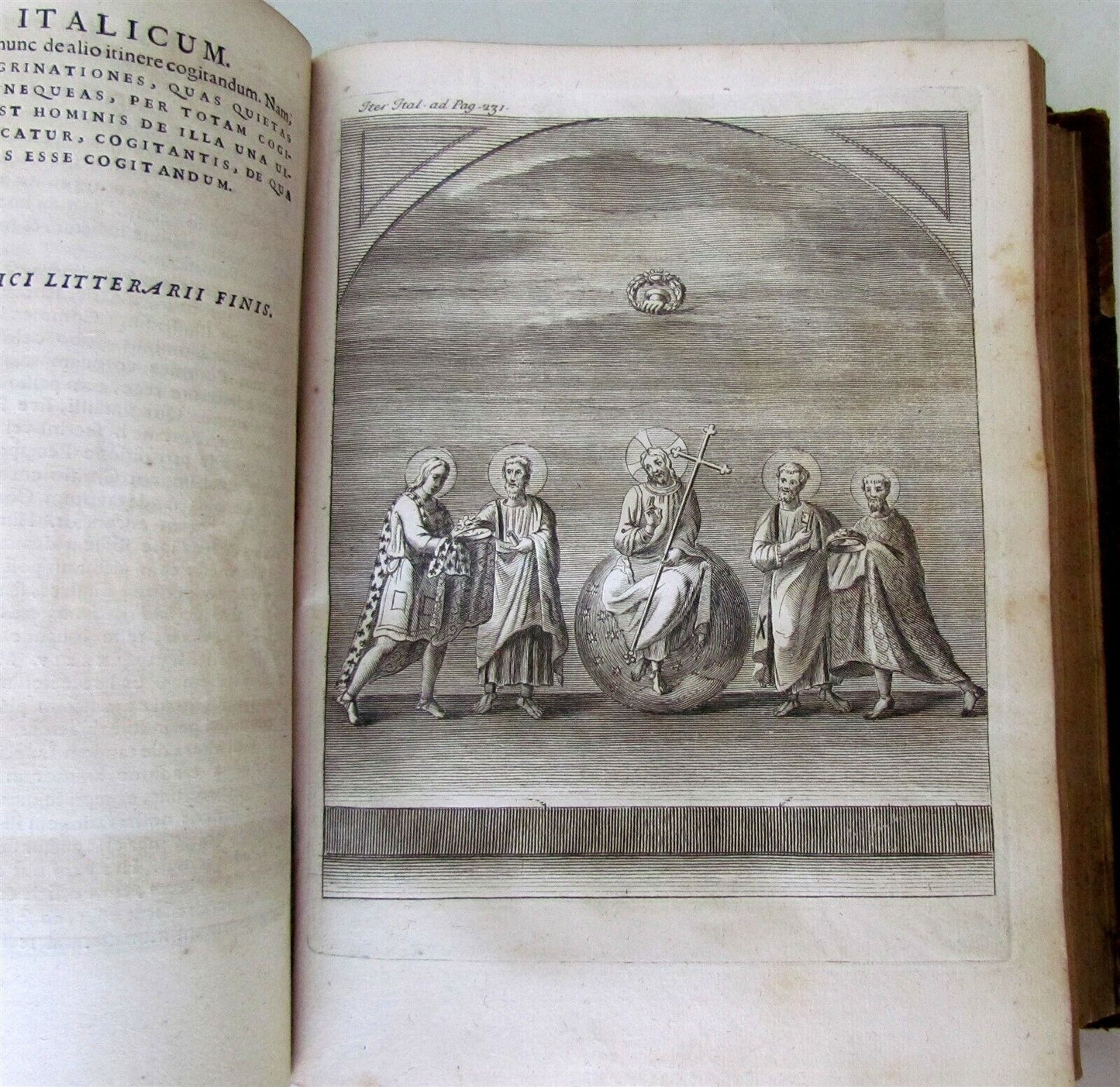 1724 MUSEUM ITALICUM antique ILLUSTRATED w/ ENGRAVINGS