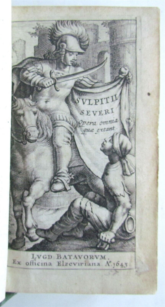 1643 SULPITII SEVERI antique ELZEVIR PRESS