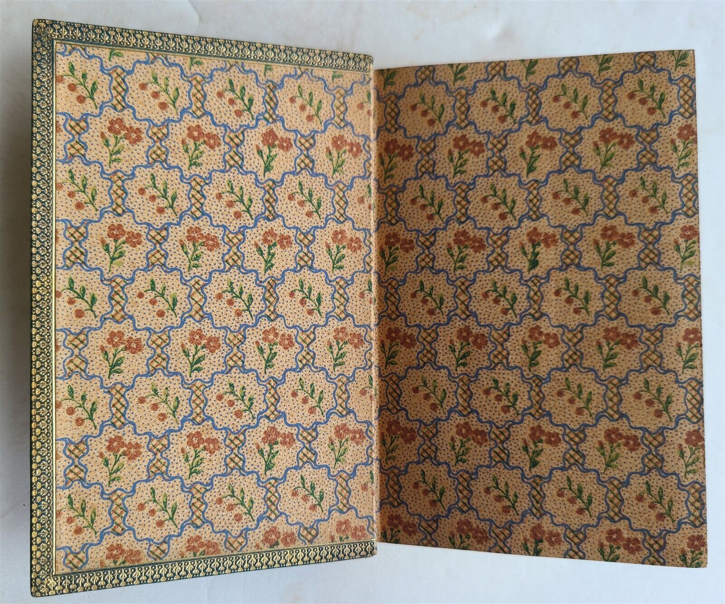 1928 AN ANTHOLOGY of MODERN VERSE antique SIGNED DECORATIVE MOROCCO BINDING
