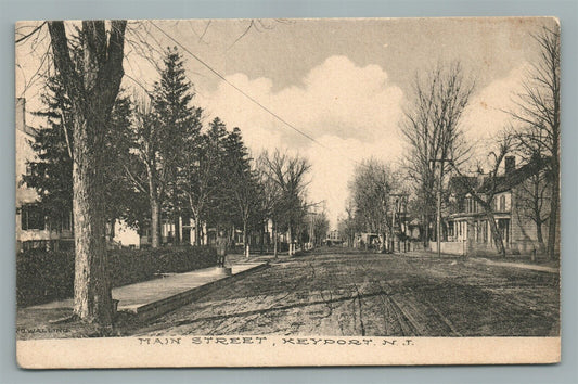 KEYPORT NJ MAIN STREET ANTIQUE POSTCARD
