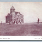 STRATTON NE HIGH SCHOOL 1909 ANTIQUE POSTCARD