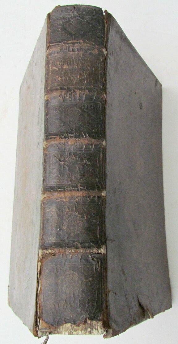 1740 ANTIQUE LEATHER BOUND FOLIO by FRANCISCO HUNOLT in GERMAN