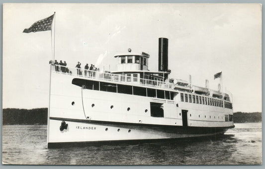 STEAMBOAT ISLANDER VINTAGE REAL PHOTO POSTCARD RPPC