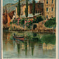 TORBOLE GASTHOF GARDA ITALY ARTIST SIGNED ANTIQUE POSTCARD