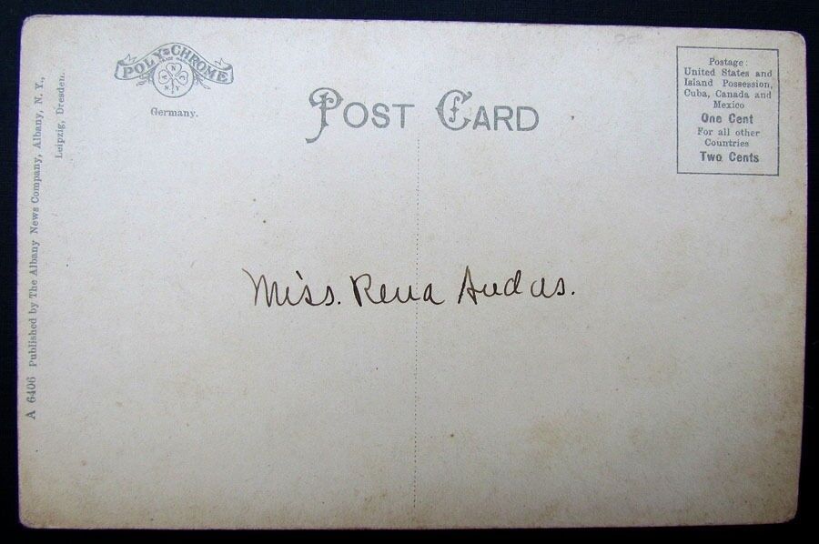 VINTAGE POSTCARD NEW YORK CENTRAL'S EMPIRE STATE EXPRESS railway railroad train