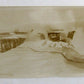 RPPC VINTAGE PHOTO POSTCARD OLD CAR SNOW PLOW IN WINTER LANDSCAPE