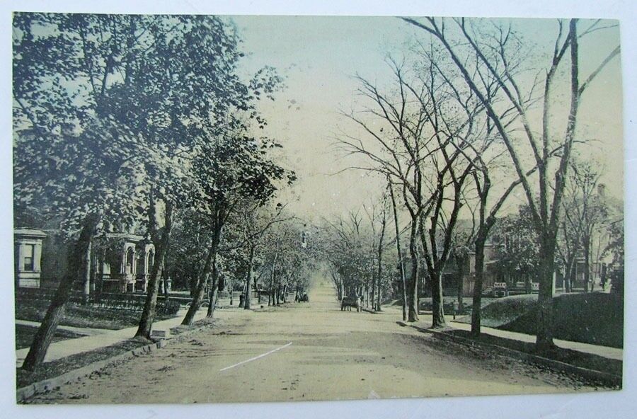 VINTAGE POSTCARD ELIZABETH New Jersey NJ STREET SCENE