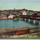 CARTHAGE NY FROM WEST SIDE 1911 ANTIQUE POSTCARD