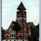 CARTHAGE NY ME CHURCH ANTIQUE POSTCARD w/ CORK CANCEL