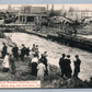 ERIE PA FLOOD SCENE QUINN & NEWMER BUILDINGS ANTIQUE POSTCARD