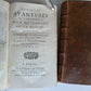 1716 DON QUIXOTE DE LA MANCHE 2 VOLS antique ILLUSTRATED RARE FRENCH EDITION