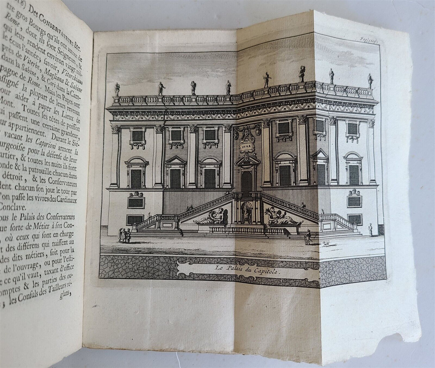 1713 ROME MODERNE antique ILLUSTRATED 5 VOLUMES