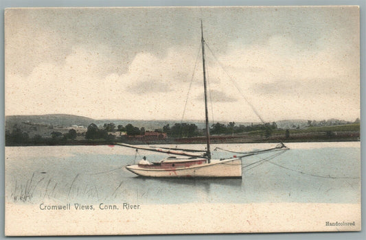 CROMWELL VIEWS CONN. RIVER ANTIQUE POSTCARD