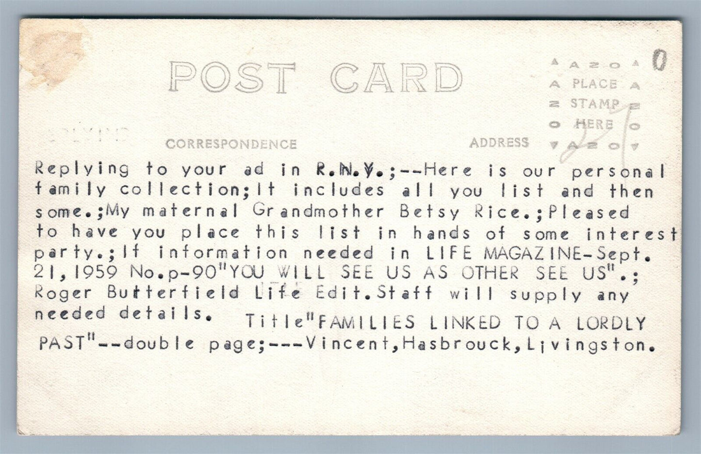 BETHLEHEM PA MORAVIAN CHAPEL ANTIQUE REAL PHOTO POSTCARD RPPC