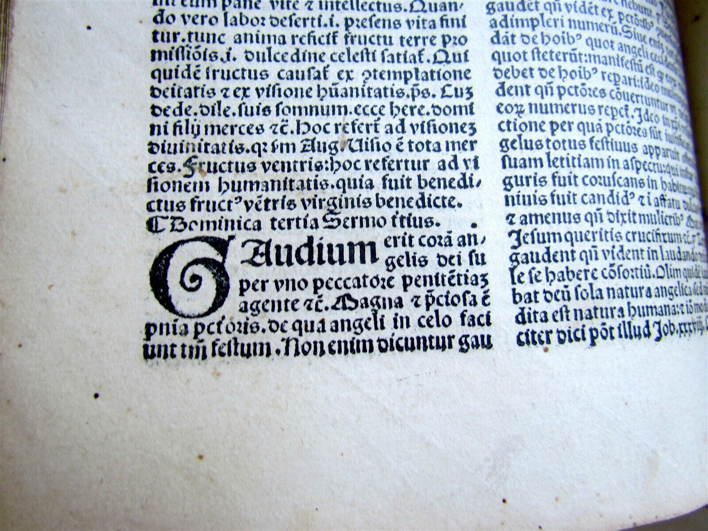 1499 INCUNABULA Sermones de sanctis by Jacobus de Voragine INCUNABLE ANTIQUE