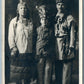 INDIAN GOVERNOR NICK SOLOMON w/ WIFE & BOY ANTIQUE REAL PHOTO POSTCARD RPPC