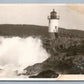 LIGHTHOUSE UNIDENTIFIED SCENE ANTIQUE REAL PHOTO POSTCARD RPPC