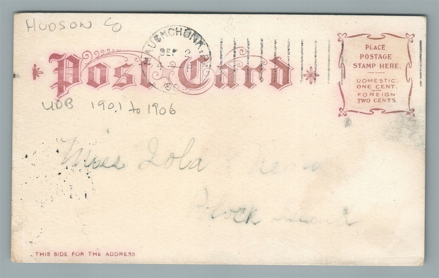 JERSEY CITY NJ YMCA HASBROUCK INSTITUTION ANTIQUE POSTCARD by ARTHUR LIVINGSTON