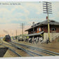 VINTAGE POSTCARD C.R.I. & P. STATION LA SALLEE ILL train railway railroad