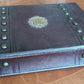 ANTIQUE TRAVELING LAP DESK BOX leather covered