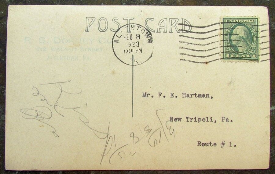 PENNSYLVANIA RUBBER COMPANY JEANNETE PA RPPC 1923 VINTAGE REAL PHOTO POSTCARD