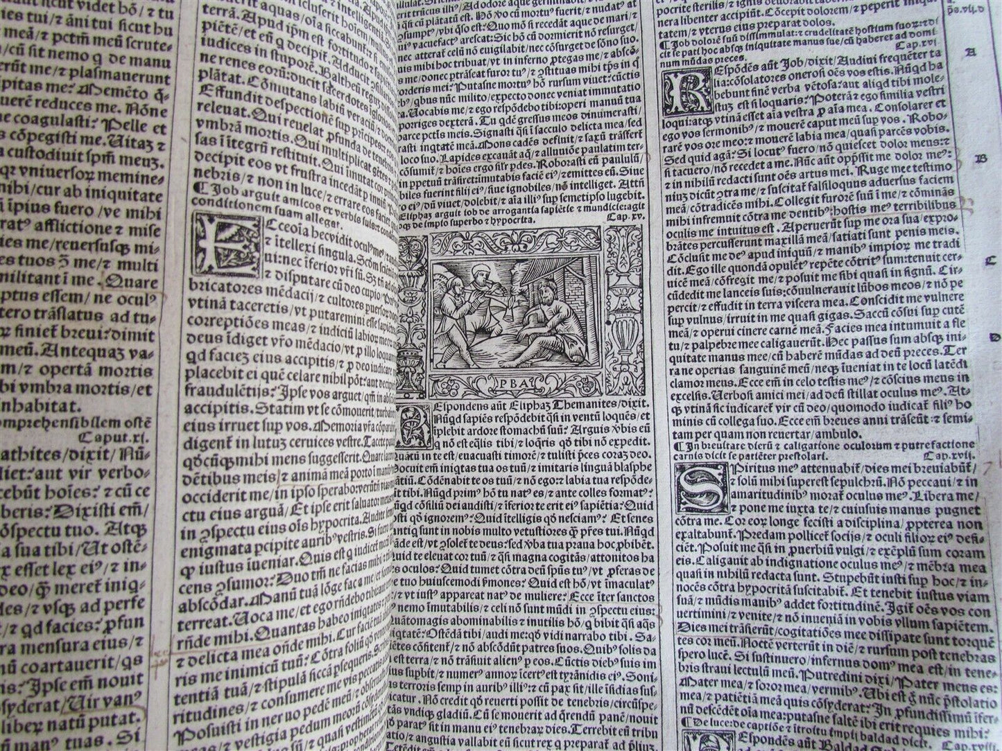 1529 BIBLE ILLUSTRATED TEXTUS BIBLIA antique FOLIO in LATIN RARE 16th CENTURY