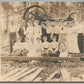 STEAM EQUIPMENT w/ GROUP of PEOPLE ANTIQUE REAL PHOTO POSTCARD RPPC