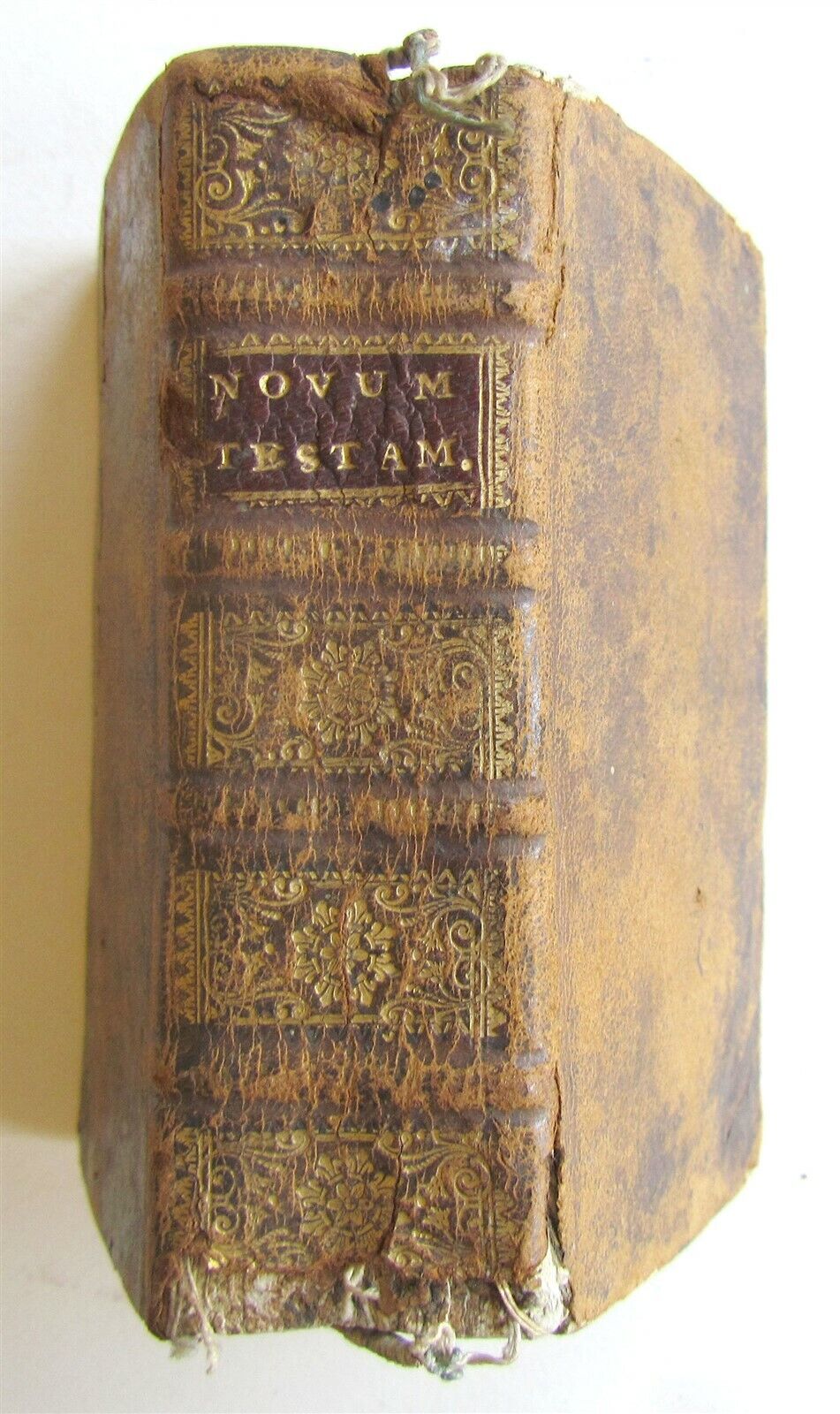 1688 GREEK BIBLE NEW TESTAMENT antique NOVUM TESTAMENTUM