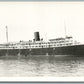 STEAMSHIP ALLEGHANY VINTAGE REAL PHOTO POSTCARD RPPC