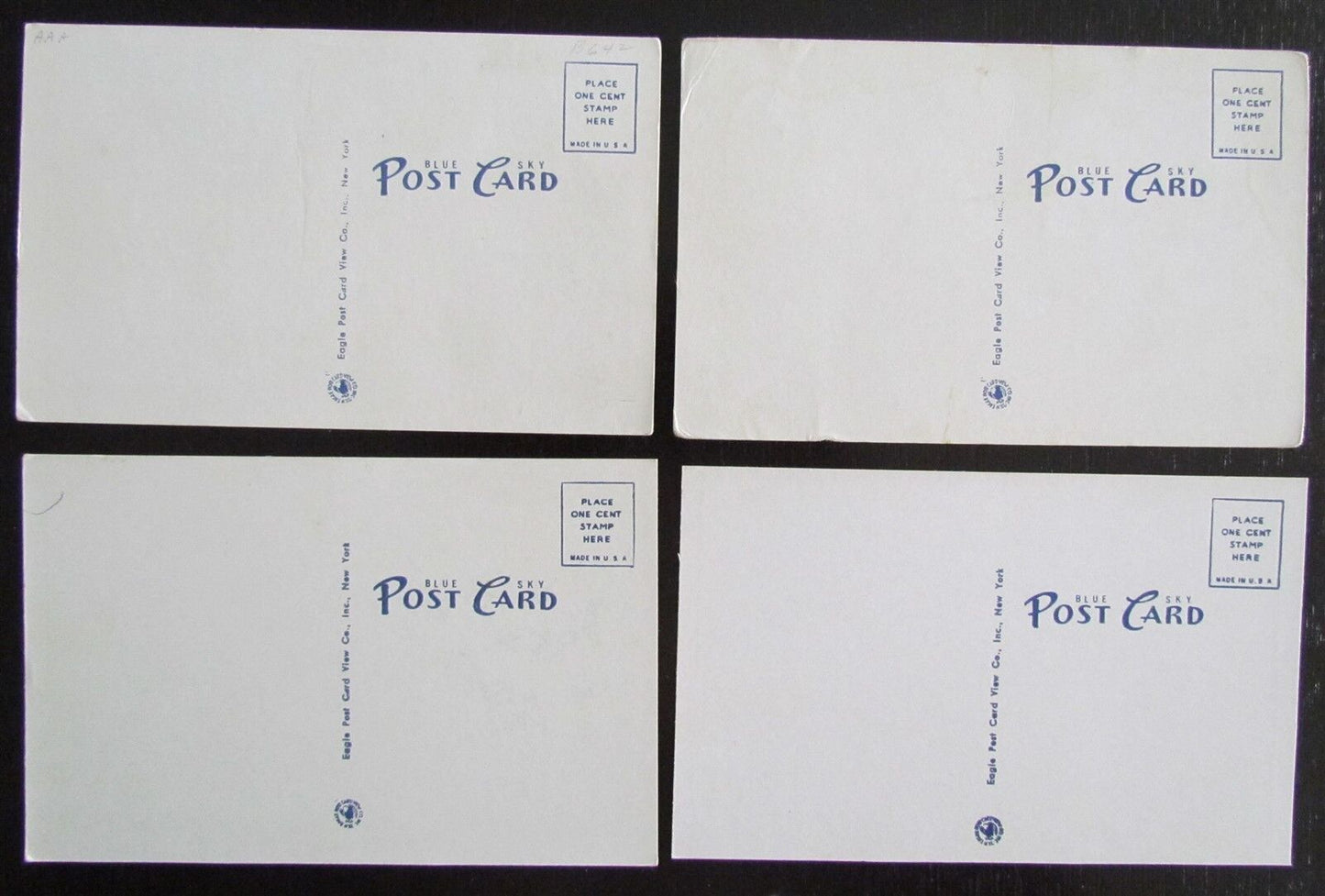 RED HILL PA LOT OF 4 VINTAGE POSTCARDS