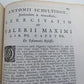 1726 FACTORUM DICTORUMQUE V. MAXIMUS ANTIQUE w/ HAGUE COAT OF ARMS VELLUM LATIN