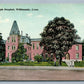 WILLIMANTIC CT ST. JOSEPH HOSPITAL 1912 ANTIQUE POSTCARD