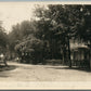 ELVERSON PA STREET SCENE ANTIQUE REAL PHOTO POSTCARD RPPC