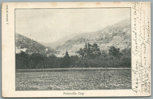 POTTSVILLE PA GAP ANTIQUE POSTCARD