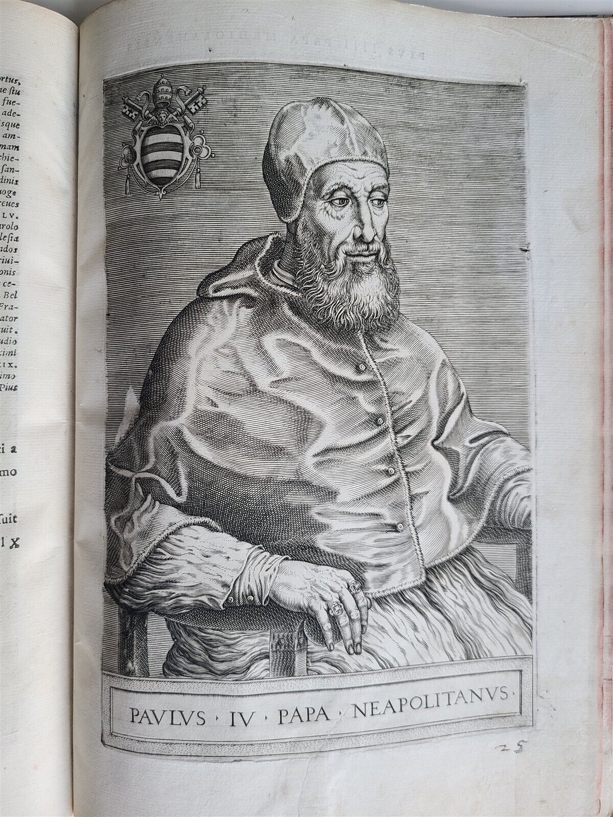 1568 ILLUSTRATED w/28 POPE PORTRAITS XXVII PONTIFICUM ELOGIA ET IMAGINES antique